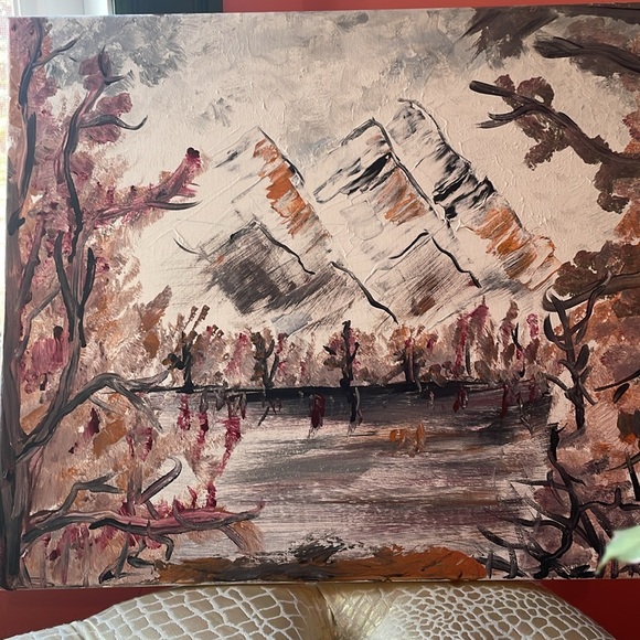 Landscape fall mountains painting. by myself the artist. - Picture 3 of 3
